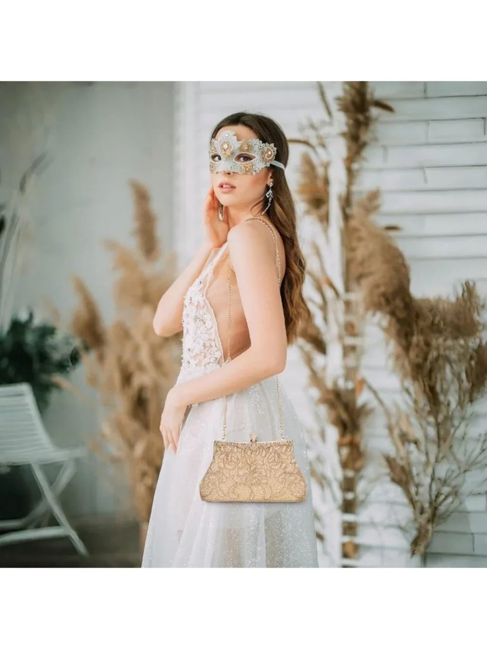 1920s Vintage Beaded Clutch Purse - Elegant Evening Bag for Weddings & Parties